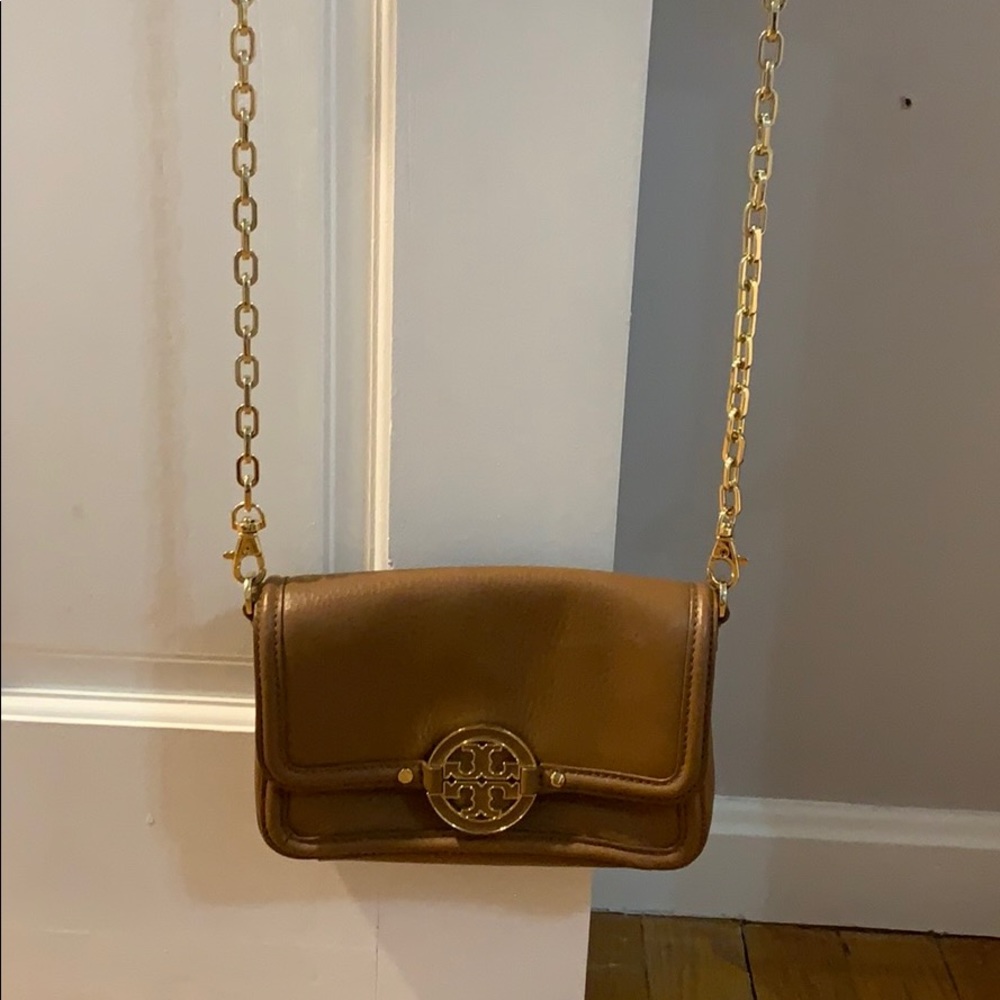 brown Tory Burch bag